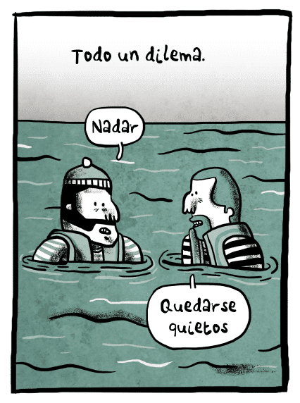 Nadar o esperar ayuda