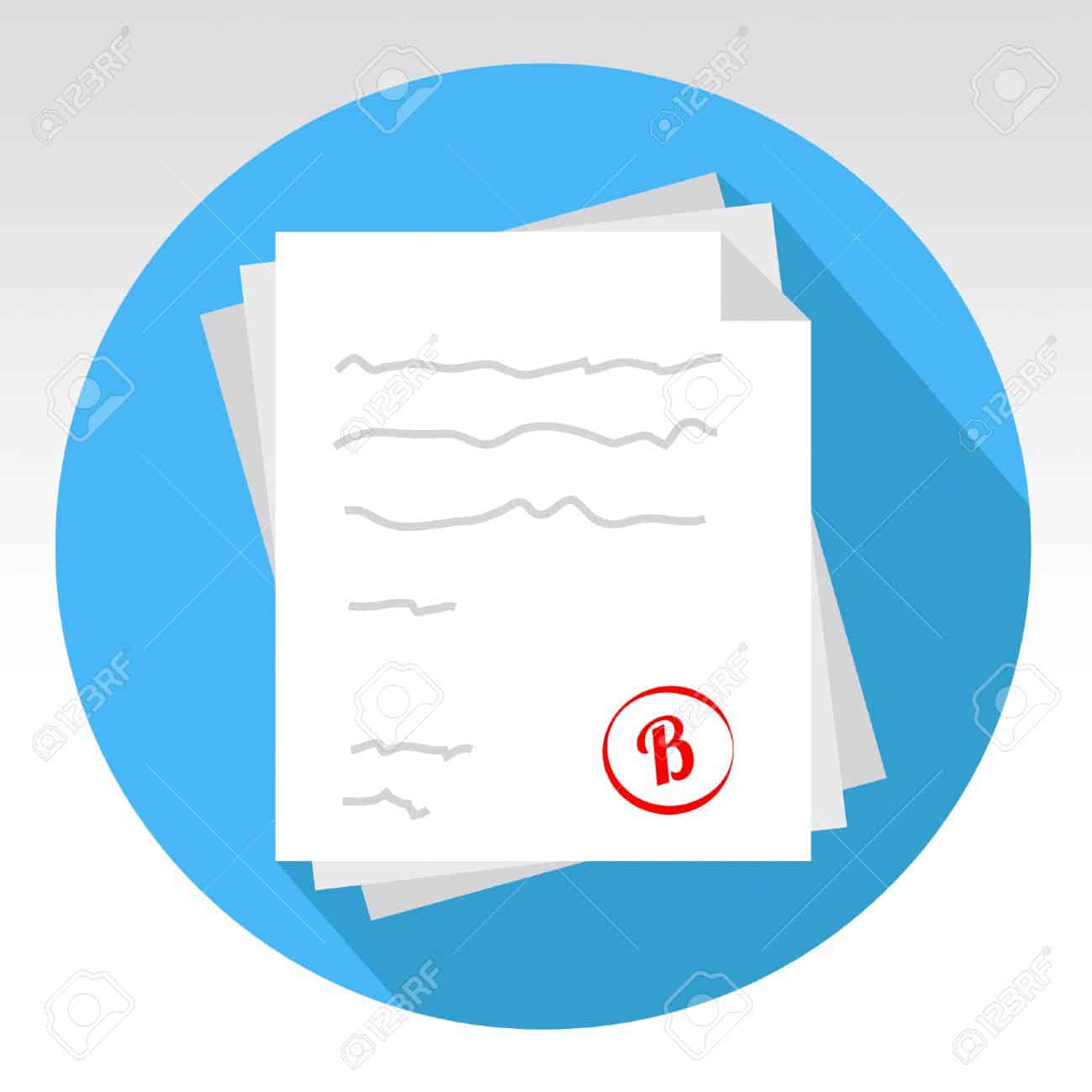 Test Score B Shows Exam Grade And Mark